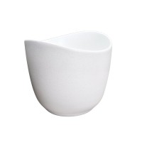 Накладная раковина GID Creativo N9303wg 36 матовая белая, белый графит, круглая, фаянс