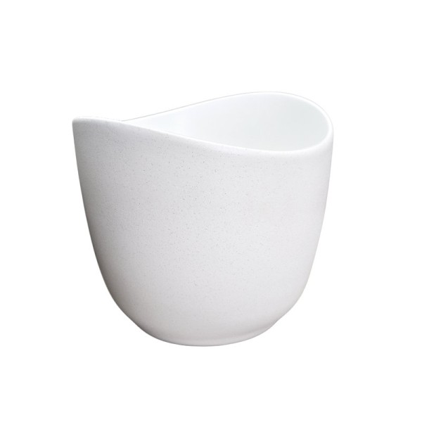 Накладная раковина GID Creativo N9303wg 36 матовая белая, белый графит, круглая, фаянс