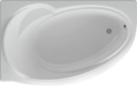 Акриловая ванна AQUATEK Бетта BET170-0000099 L 170x95 см, угловая, левая, пристенная, белая, асимметричная, с каркасом, с экраном, со сливом-переливом