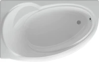 Акриловая ванна AQUATEK Бетта BET170-0000099 L 170x95 см, угловая, левая, пристенная, белая, асимметричная, с каркасом, с экраном, со сливом-переливом