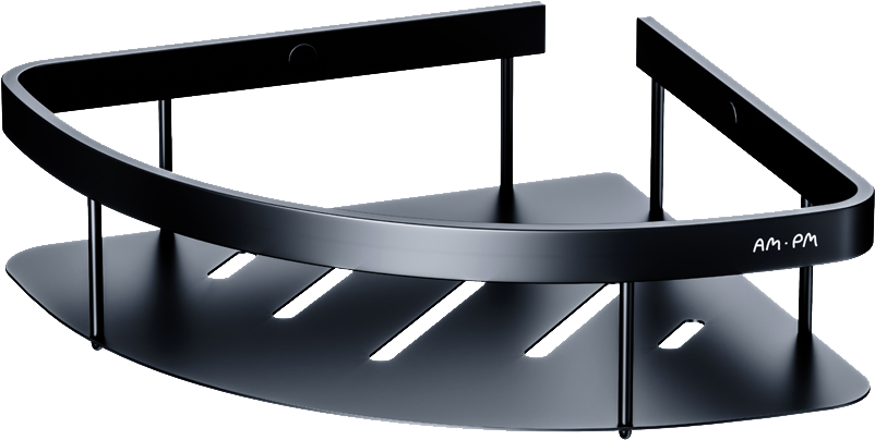 Полка AM.PM Sense L A7454122 угловая, черная