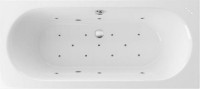 Акриловая ванна Excellent Oceana WAEX.OCE17.RELAX 170x75 см, встраиваемая, с гидромассажем, белая, с каркасом, со сливом-переливом