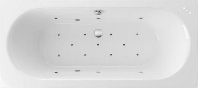Акриловая ванна Excellent Oceana WAEX.OCE17.RELAX 170x75 см, встраиваемая, с гидромассажем, белая, с каркасом, со сливом-переливом