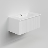 Тумба с раковиной La Fenice Terra 80 подвесная, bianca, раковина Slim Line 80 см