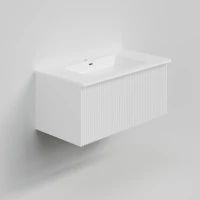 Тумба с раковиной La Fenice Terra 80 подвесная, bianca, раковина Slim Line 80 см