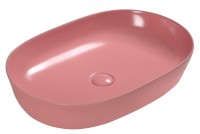 Накладная раковина SantiLine SL-1017P персиковая матовая