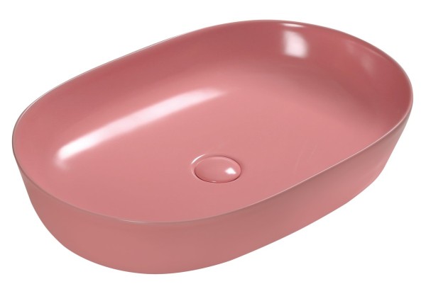Накладная раковина SantiLine SL-1017P персиковая матовая