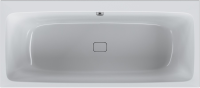 Акриловая ванна AM.PM Func 160x70 см, пристенная, белая, с каркасом