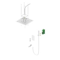 Душевой комплект Timo Petruma SX-5019/16SM С ВНУТРЕННЕЙ ЧАСТЬЮ, белый матовый