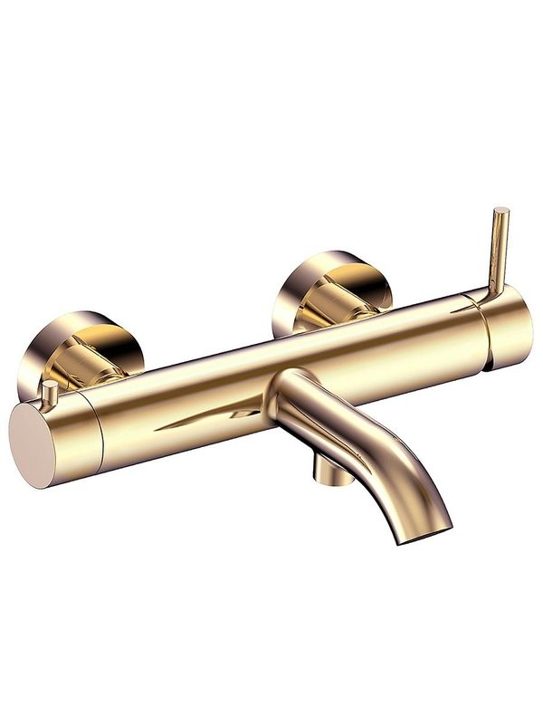 Смеситель для ванны, глянцевое золото, AQUAme AQM6212GG Siena
