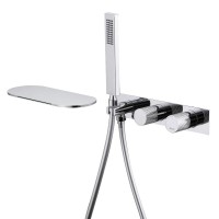 Встраиваемый смеситель для душа и ванны Abber Rund AF8731 С ВНУТРЕННЕЙ ЧАСТЬЮ, хром