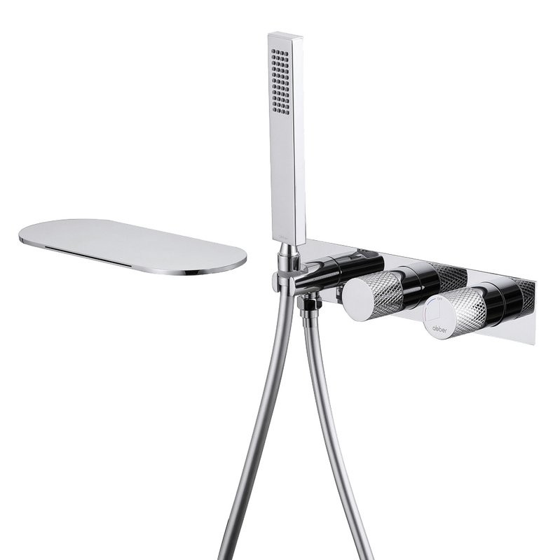 Встраиваемый смеситель для душа и ванны Abber Rund AF8731 С ВНУТРЕННЕЙ ЧАСТЬЮ, хром