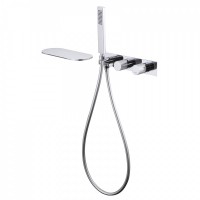 Встраиваемый смеситель для душа и ванны Abber Rund AF8731 С ВНУТРЕННЕЙ ЧАСТЬЮ, хром