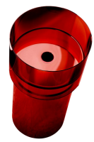 Раковина напольная Abber Kristall AT2701Rubin 45 красная, круглая