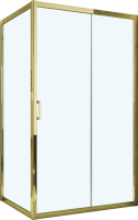 Душевой уголок Vegas Glass ZP+ZPV Tur Novo 105*90 09 01 профиль золото, стекло прозрачное