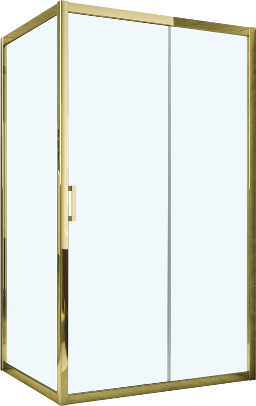 Душевой уголок Vegas Glass ZP+ZPV Tur Novo 105*90 09 01 профиль золото, стекло прозрачное