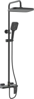 Душевая стойка Rose R1836H-6 с каскадным изливом, черная