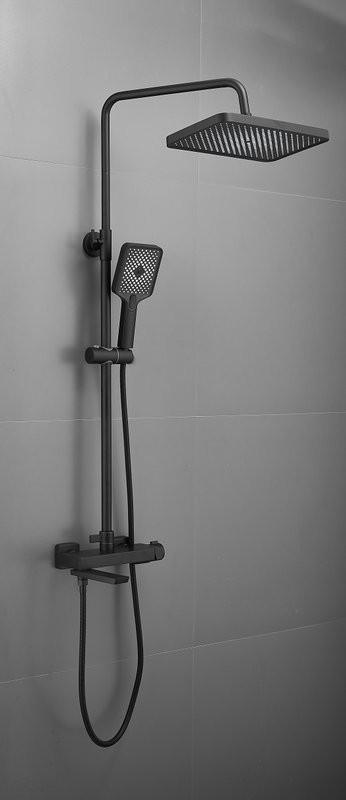 Душевая стойка BELZ B672 B24672-7 матовая черная