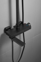 Душевая стойка BELZ B672 B24672-7 матовая черная