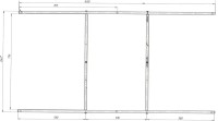 Акриловая ванна Marka One Aelita 170x90 см, пристенная, белая, с каркасом