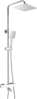 Душевая стойка Rose R3536 с термостатом, хром