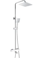 Душевая стойка Rose R3536 с термостатом, хром