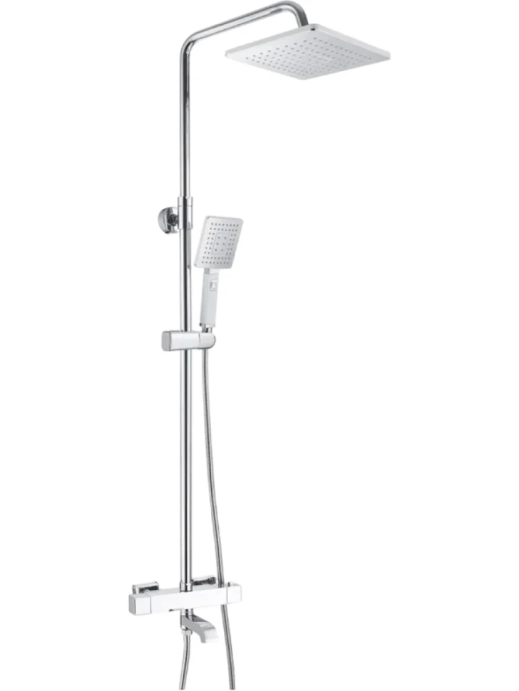 Душевая стойка Rose R3536 с термостатом, хром