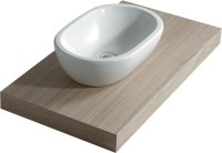 Накладная раковина Galassia M2 5233 54 глянцевая белая, овальная, фаянс