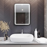 Зеркало Mixline Мальта -лофт 60 с подсветкой, пластиковая рама