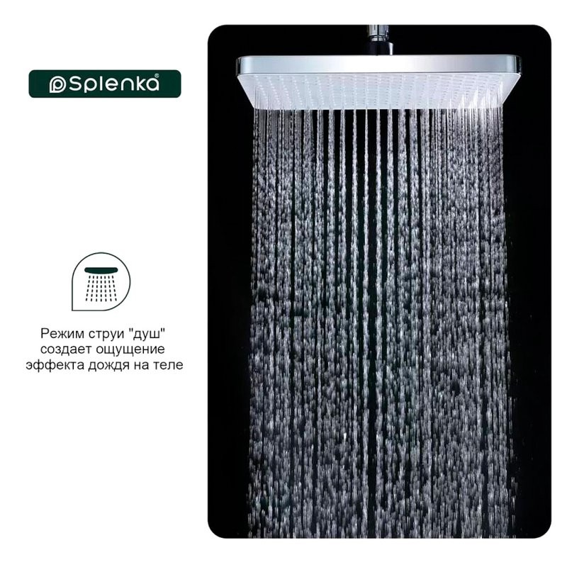 Верхний душ Splenka S451 S451.52 хром