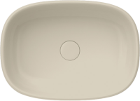 Накладная раковина KERAMA MARAZZI Circo 50 матовая песочная, овальная, фаянс