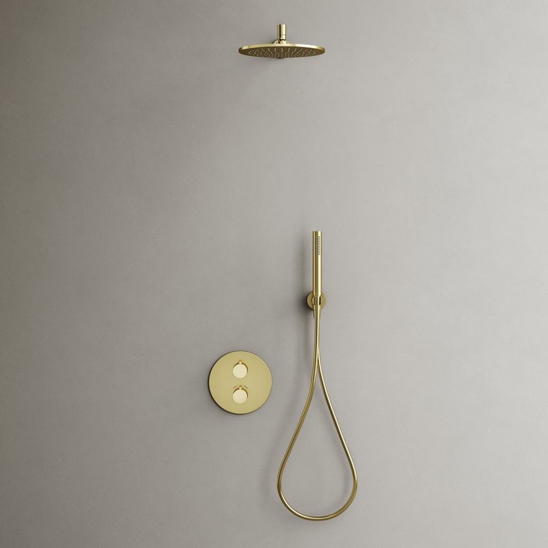 Душевой комплект Sancos Etna SC9010BG С ВНУТРЕННЕЙ ЧАСТЬЮ, брашированное золото, PVD покрытие