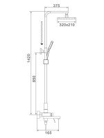 Душевая стойка Shevanik S4636