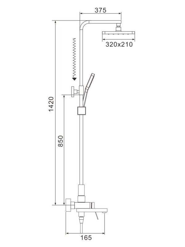 Душевая стойка Shevanik S4636