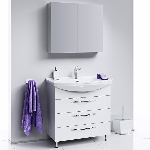 Мебель для ванной комнаты Aqwella Allegro 85 с 3 ящиками