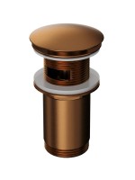 Донный клапан для раковины WHITECROSS A706 A706CPB с переливом, брашированная медь