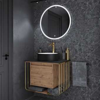 Мебель для ванной Grossman Винтаж 70 веллингтон, металл золото, раковина GR-4040BW