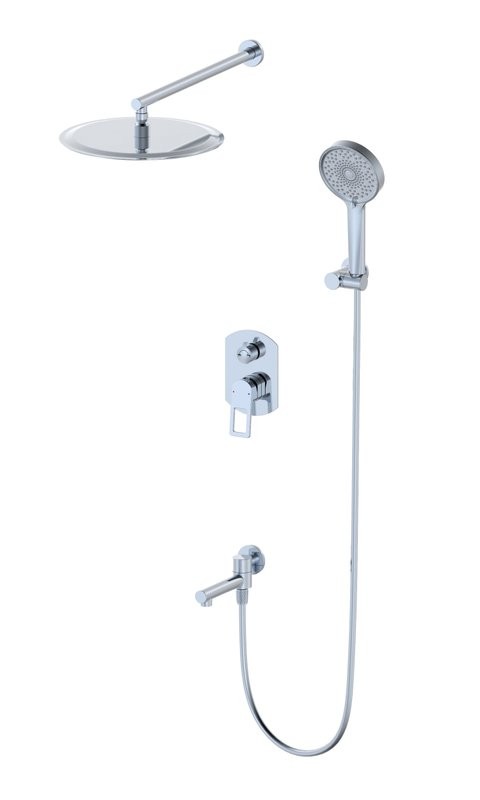 Душевой комплект Wonzon & Woghand WW-88939010-CR С ВНУТРЕННЕЙ ЧАСТЬЮ, хром