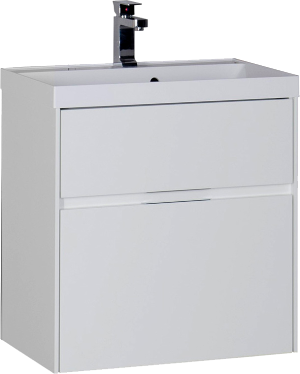 Тумба под раковину Aquanet Латина 60 2 ящика белая