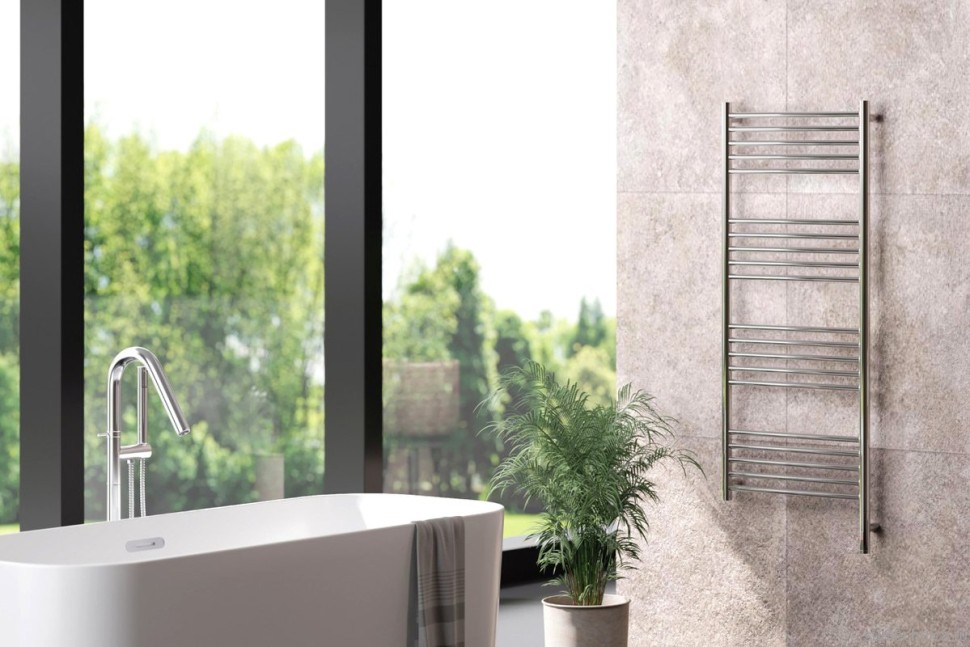 Полотенцесушитель электрический Сунержа Богема 3.1 00-6005-1250 130x55 см, подключение справа, без покрытия, лесенка