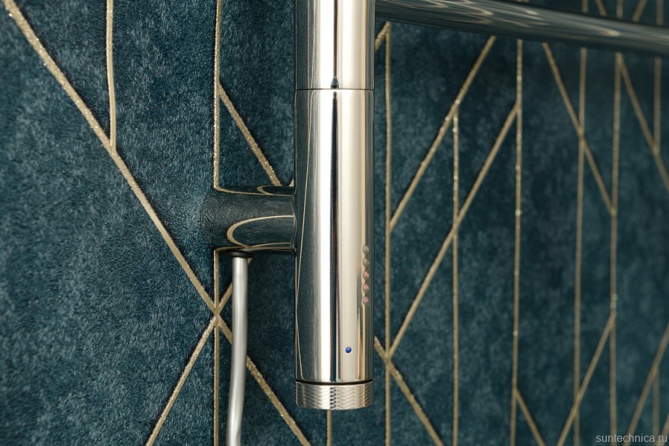 Полотенцесушитель электрический Сунержа Богема 3.1 00-6005-1250 130x55 см, подключение справа, без покрытия, лесенка