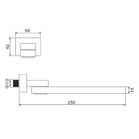 Излив Raglo R473.74.09 графит