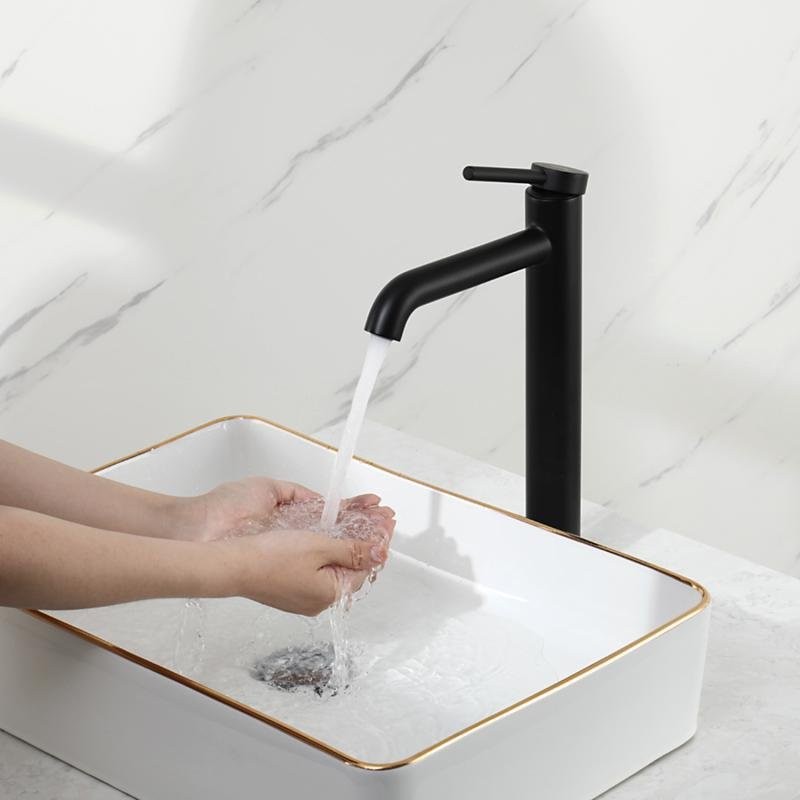 Смеситель для раковины Gappo G06-6 G1006-26 черный