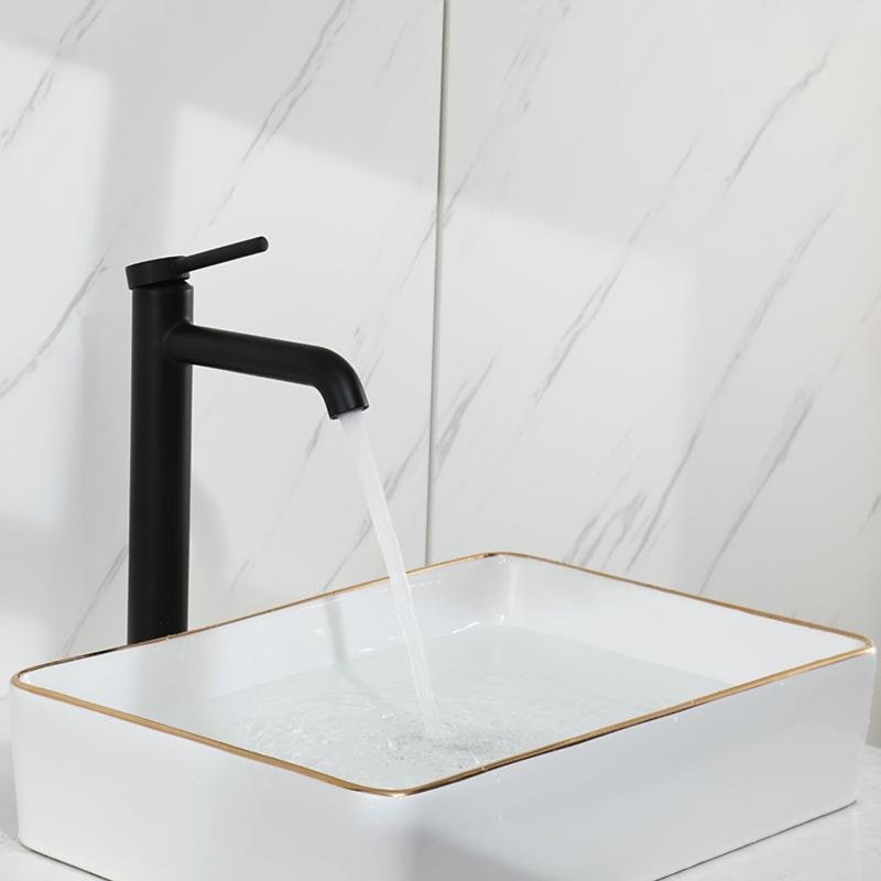 Смеситель для раковины Gappo G06-6 G1006-26 черный