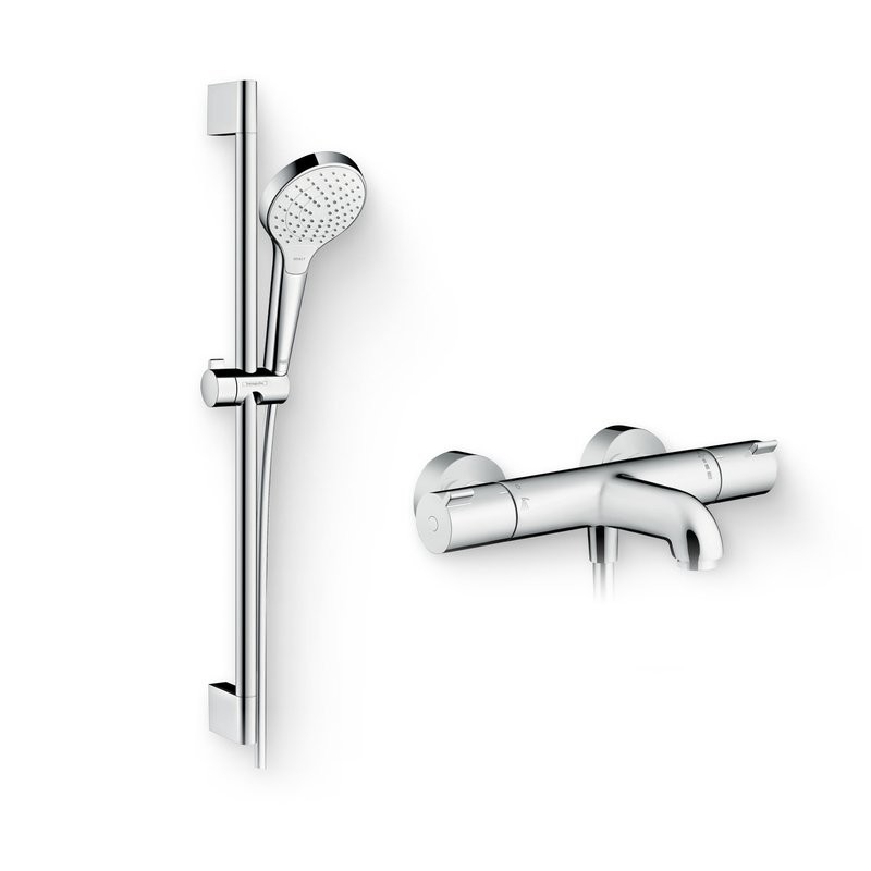 Душевой комплект Термостат Hansgrohe Ecostat 1001 CL ВМ 13201000 для ванны с душем + Гарнитур Croma Select S Vario 26562400