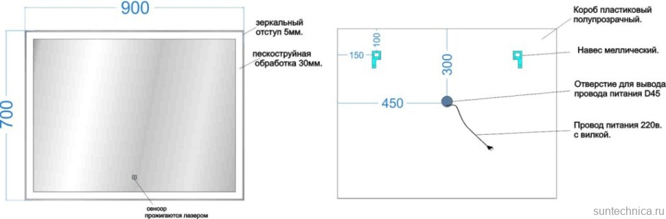 Мебель для ванной комнаты Sancos Cento 90 см белый глянец