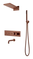 Душевой комплект Boheme Fusion 131-2-BRB С ВНУТРЕННЕЙ ЧАСТЬЮ, brushed bronze