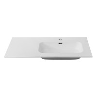 Тумба с раковиной Cezares Duet 100 R bianco lucido, раковина Cezares CZR-8095-100-R