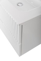 Тумба с раковиной Cezares Duet 100 R bianco lucido, раковина Cezares CZR-8095-100-R