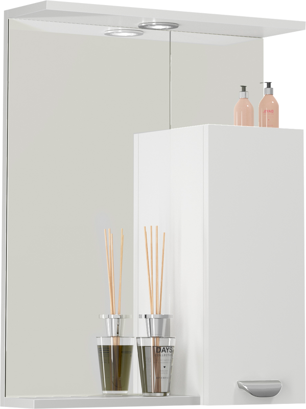 Зеркало Vod-Ok Марко R 60 белое